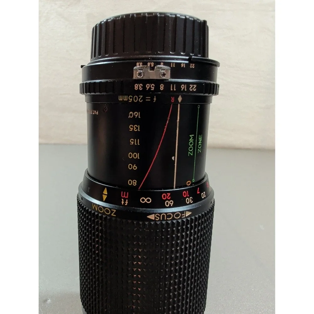 Unitak MC Auto Zoom 80-205mm f4.5 Lens Pentax K Mount Vintage Manual Focus Japan